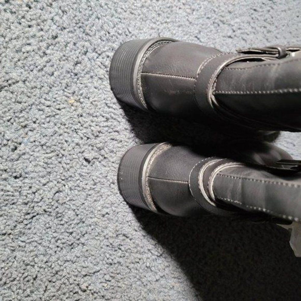 Chaps Womens Rhiannan-W Black Riding Boots Sz 6B - Picture 4 of 10